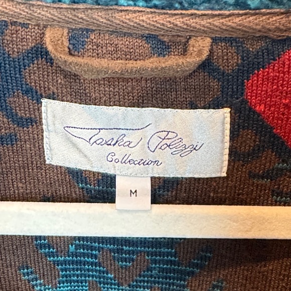 Tasha Polizzi Brown and Teal 3/4 Zip Up Jacket - Picture 5 of 10